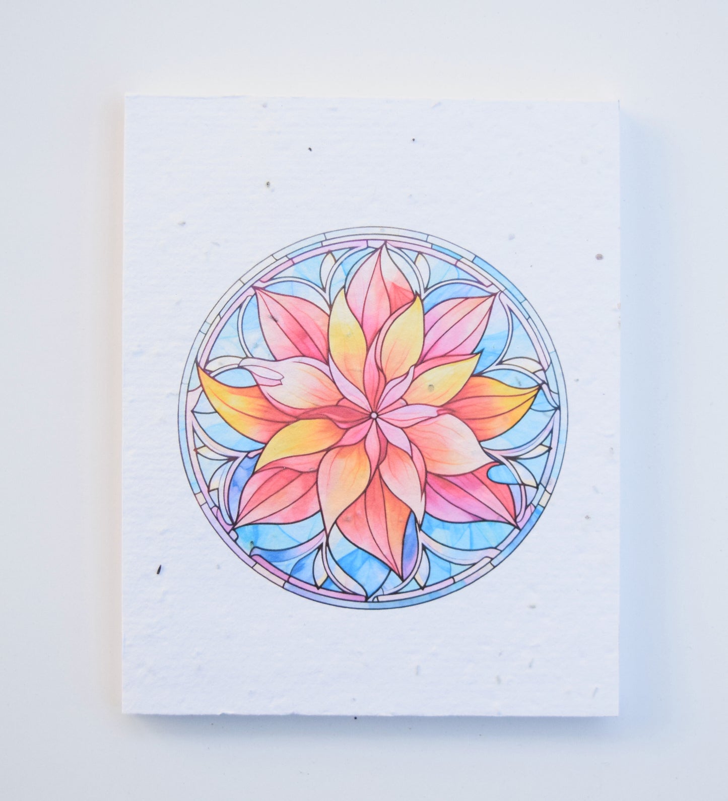 Handmade Plantable Notepads - Floral Glass