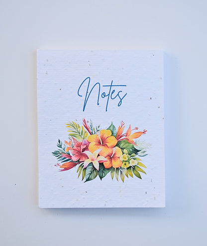 Handmade Plantable Notepads - Tropical