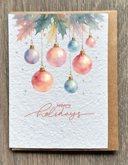 Happy Holidays Baubles