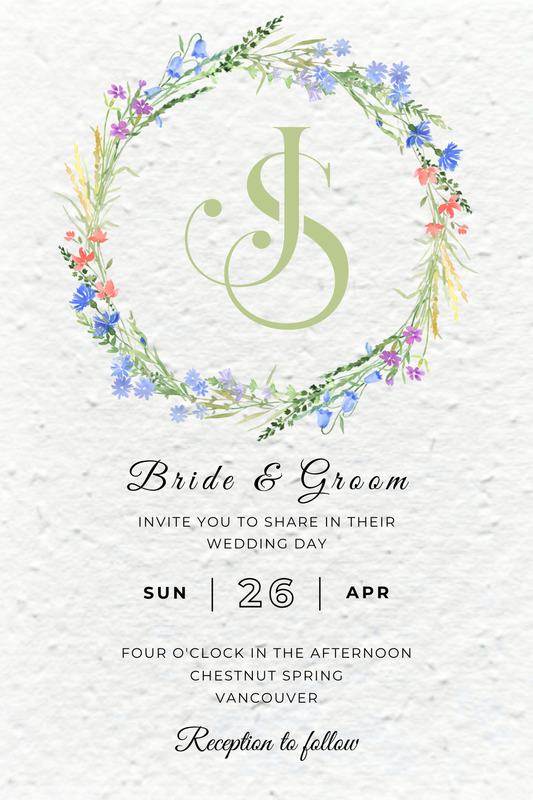 Wildflower Wedding Invitation