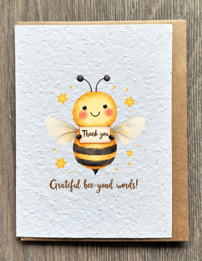 Bee Thank You Card