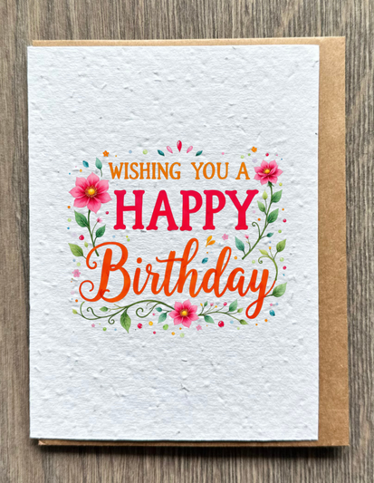 Flower Birthday Card