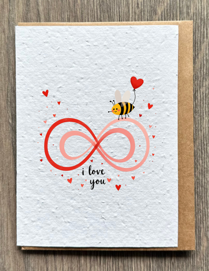 Bee Infinity Love Card