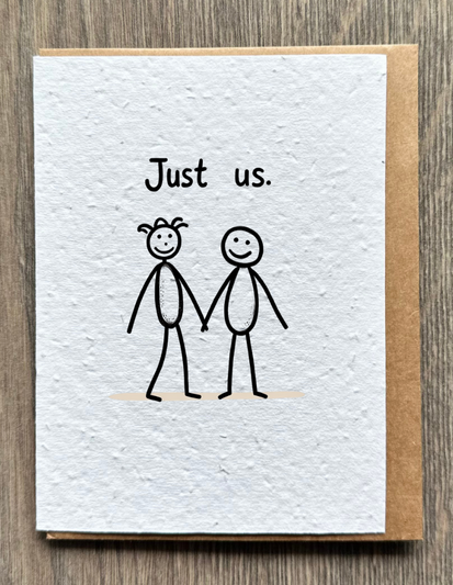 Just Us Love Card