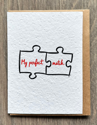 Puzzle Piece Love Card
