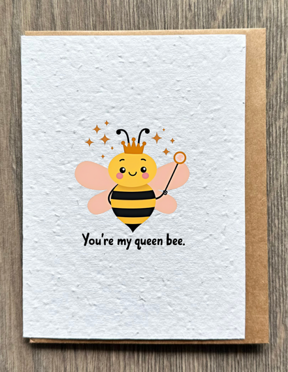 Queen Bee Love Card