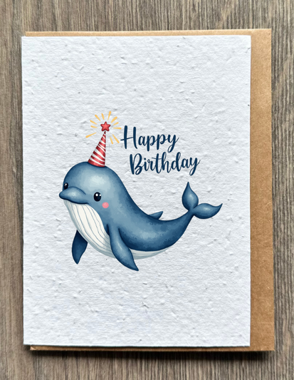 Whale Birthday Card