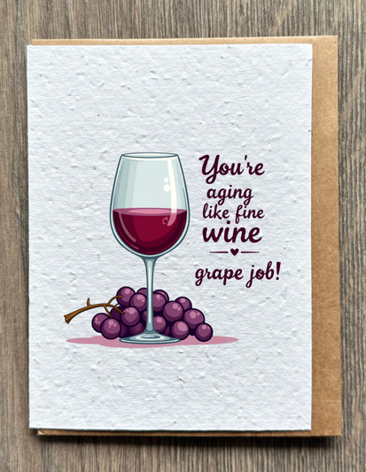 Wine Birthday Card